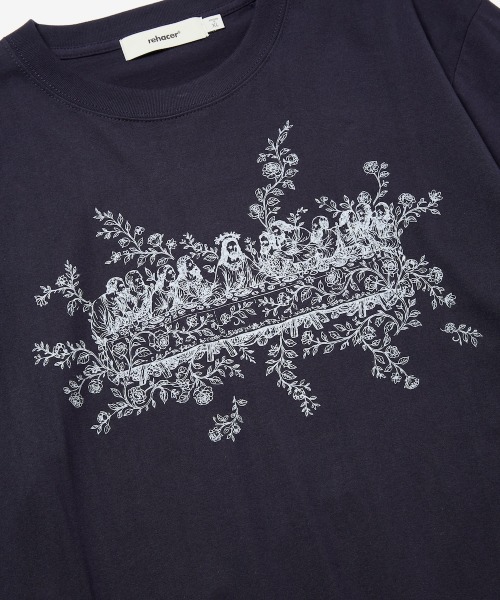rehacer(レアセル)の「rehacer : Roots Supper Relax Fit T-shirt / ルーツサパー リラックス フィットTシャツ(Tシャツ/カットソー・メンズ・ネイビー/スミクロ/ホワイト・MEDIUM/LARGE/SMALL/X-LARGE)」の20枚目の写真