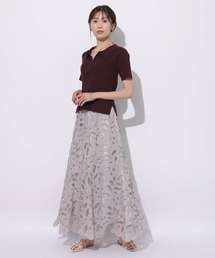 2.2万♡超美♡ マイストラーダ ロングスカート くすみピンク 36サイズ AW 2.2万♡超美♡ マイストラーダ ロングスカート くすみピンク 36