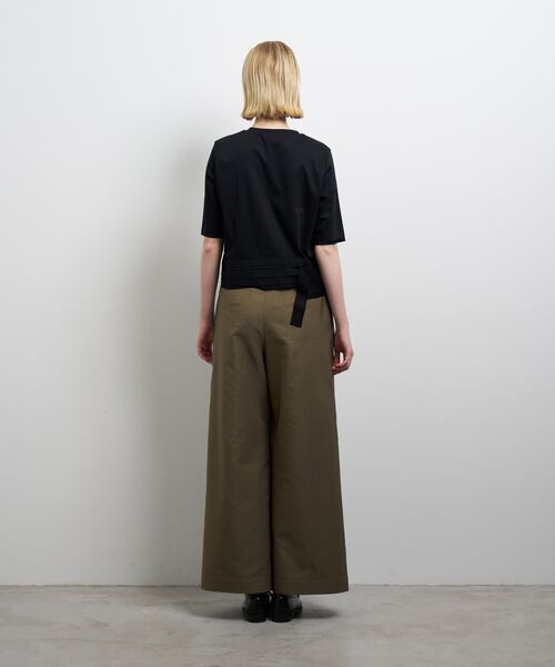 LANVIN en Bleu（ランバンオンブルー）の「アシンメテープフリルカットソー（Tシャツ/カットソー・レディース・ブラック/オフホワイト・38）」の11枚目の写真