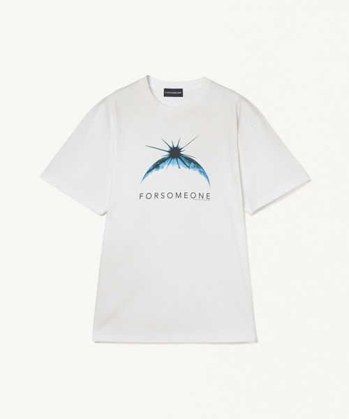 FORSOMEONE(フォーサムワン)の「FORSOMEONE EARTH TEE(Tシャツ/カットソー・メンズ・ブラック/オフホワイト・46/48/50)」の1枚目の写真
