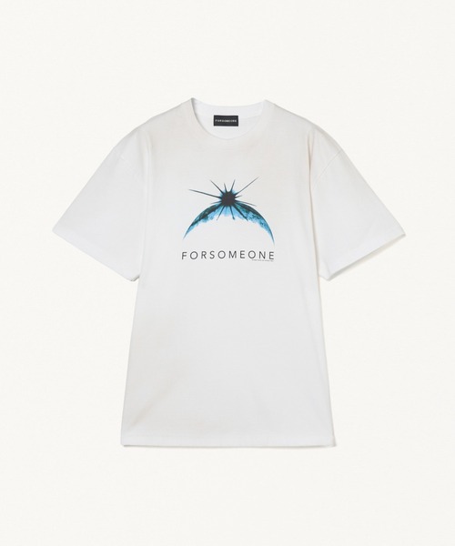 FORSOMEONE(フォーサムワン)の「FORSOMEONE EARTH TEE(Tシャツ/カットソー・メンズ・ブラック/オフホワイト・46/48/50)」の3枚目の写真