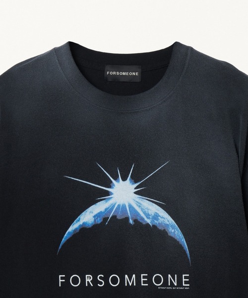 FORSOMEONE(フォーサムワン)の「FORSOMEONE EARTH TEE(Tシャツ/カットソー・メンズ・ブラック/オフホワイト・46/48/50)」の7枚目の写真