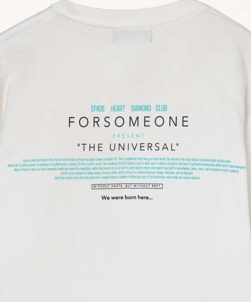 FORSOMEONE(フォーサムワン)の「FORSOMEONE EARTH TEE(Tシャツ/カットソー・メンズ・ブラック/オフホワイト・46/48/50)」の12枚目の写真