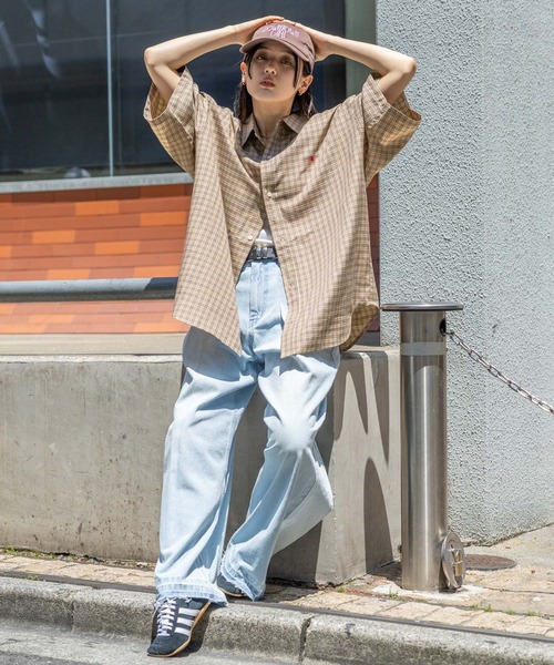 RAGEBLUE（レイジブルー）の「＜POLO BCS/ポロ・ビーシーエス＞別注アソートルーズシャツ/SS（シャツ/ブラウス・レディース・ネイビー系/ベージュ系/ブルー・FREE）」の10枚目の写真