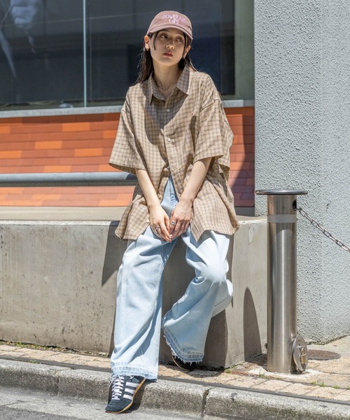 RAGEBLUE（レイジブルー）の「＜POLO BCS/ポロ・ビーシーエス＞別注アソートルーズシャツ/SS（シャツ/ブラウス・レディース・ネイビー系/ベージュ系/ブルー・FREE）」の8枚目の写真