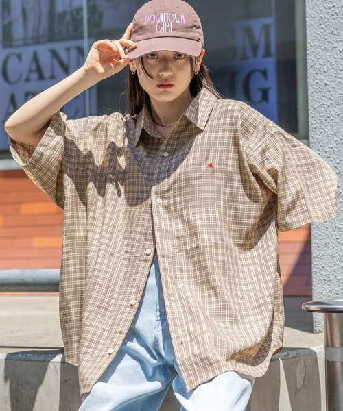 RAGEBLUE（レイジブルー）の「＜POLO BCS/ポロ・ビーシーエス＞別注アソートルーズシャツ/SS（シャツ/ブラウス・レディース・ネイビー系/ベージュ系/ブルー・FREE）」の6枚目の写真