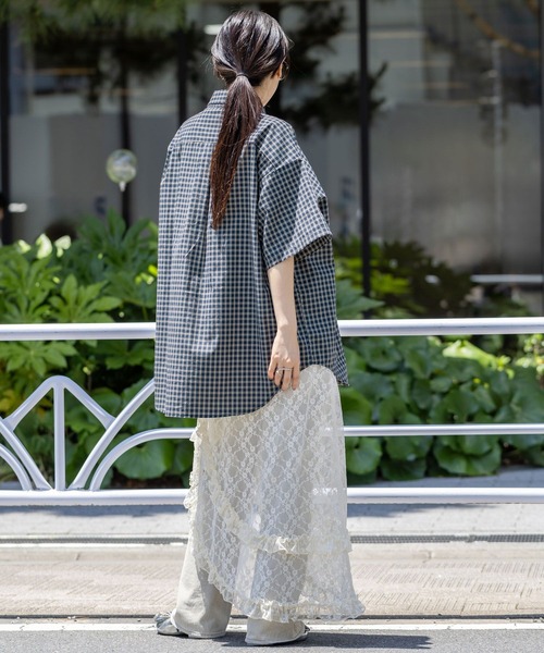 RAGEBLUE（レイジブルー）の「＜POLO BCS/ポロ・ビーシーエス＞別注アソートルーズシャツ/SS（シャツ/ブラウス・レディース・ネイビー系/ベージュ系/ブルー・FREE）」の22枚目の写真