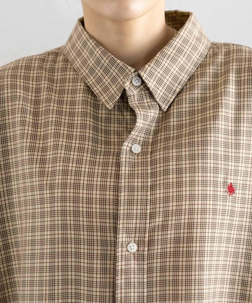 RAGEBLUE（レイジブルー）の「＜POLO BCS/ポロ・ビーシーエス＞別注アソートルーズシャツ/SS（シャツ/ブラウス・レディース・ネイビー系/ベージュ系/ブルー・FREE）」の16枚目の写真