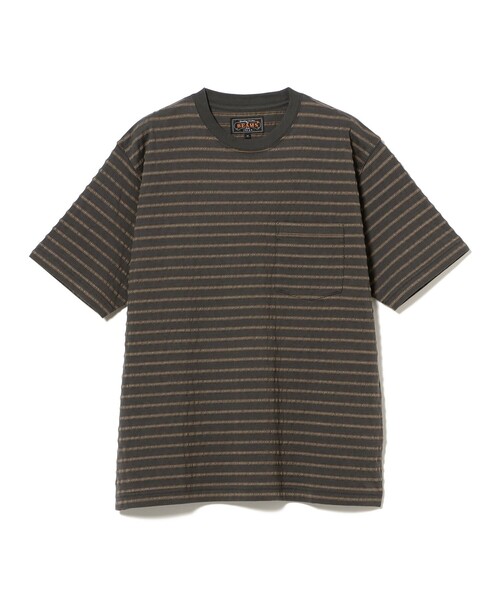 BEAMS PLUS(ビームスプラス)の「ジャカード ポケット Tシャツ(Tシャツ/カットソー・メンズ・グレー/ネイビー/ホワイト・LARGE/MEDIUM/SMALL/XX-LARGE/X-LARGE)」の7枚目の写真