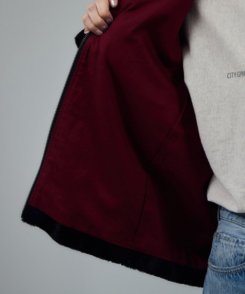 SALON adam et rope'（サロン アダム エ ロペ）の「ポニーヘアーライクジップブルゾン（ブルゾン・レディース・ブラック・FREE）」の19枚目の写真