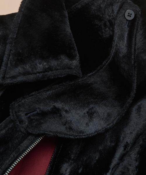 SALON adam et rope'（サロン アダム エ ロペ）の「ポニーヘアーライクジップブルゾン（ブルゾン・レディース・ブラック・FREE）」の22枚目の写真