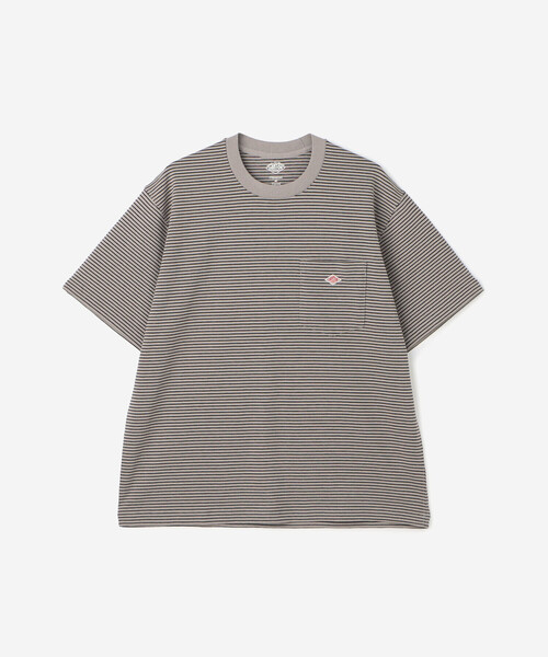 DANTON（ダントン）の「DANTON | ポケットTシャツ STRIPE MEN（Tシャツ/カットソー・メンズ・グリーン系その他/グレー系その他/ブラック系その他・M/S/XL/L）」の2枚目の写真
