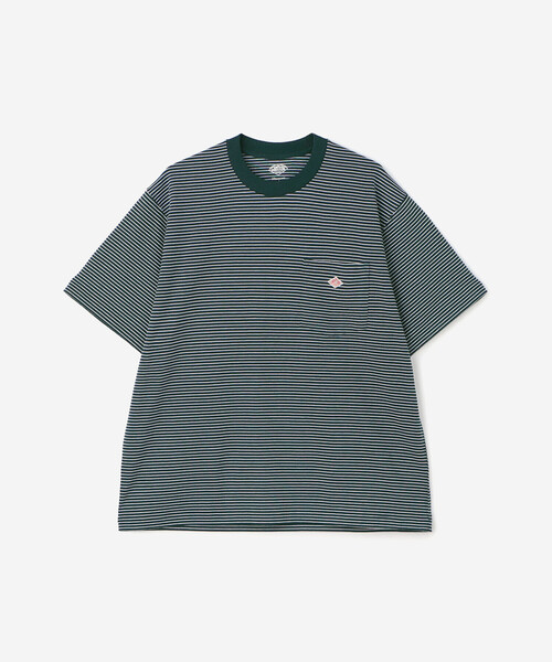 DANTON（ダントン）の「DANTON | ポケットTシャツ STRIPE MEN（Tシャツ/カットソー・メンズ・グリーン系その他/グレー系その他/ブラック系その他・M/S/XL/L）」の3枚目の写真