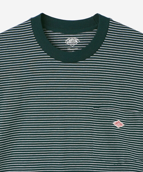 DANTON（ダントン）の「DANTON | ポケットTシャツ STRIPE MEN（Tシャツ/カットソー・メンズ・グリーン系その他/グレー系その他/ブラック系その他・M/S/XL/L）」の6枚目の写真