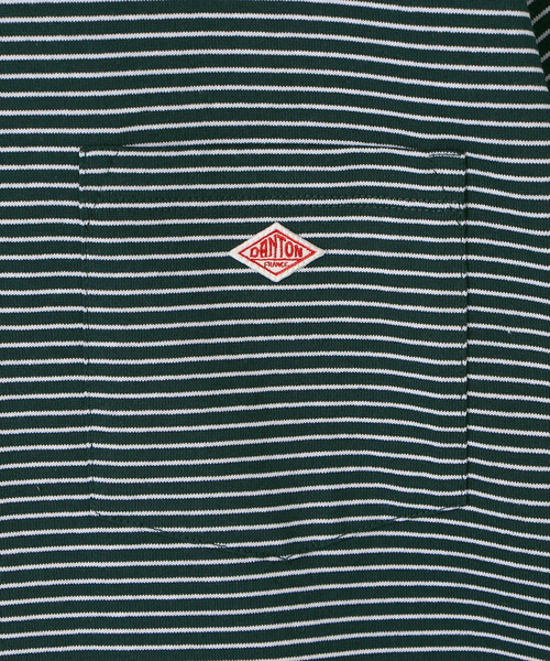 DANTON（ダントン）の「DANTON | ポケットTシャツ STRIPE MEN（Tシャツ/カットソー・メンズ・グリーン系その他/グレー系その他/ブラック系その他・M/S/XL/L）」の9枚目の写真