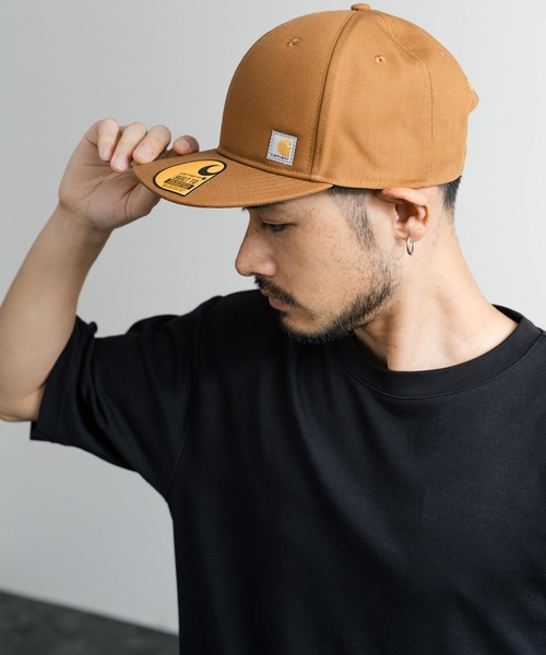 Carhartt（カーハート）の「Carhartt カーハート M FrmDck Flt Brm Cap ロゴワークキャップ（キャップ・メンズ・ブラック/ブラウン/チャコールグレー・FREE）」の13枚目の写真