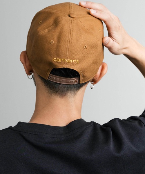 Carhartt（カーハート）の「Carhartt カーハート M FrmDck Flt Brm Cap ロゴワークキャップ（キャップ・メンズ・ブラック/ブラウン/チャコールグレー・FREE）」の12枚目の写真