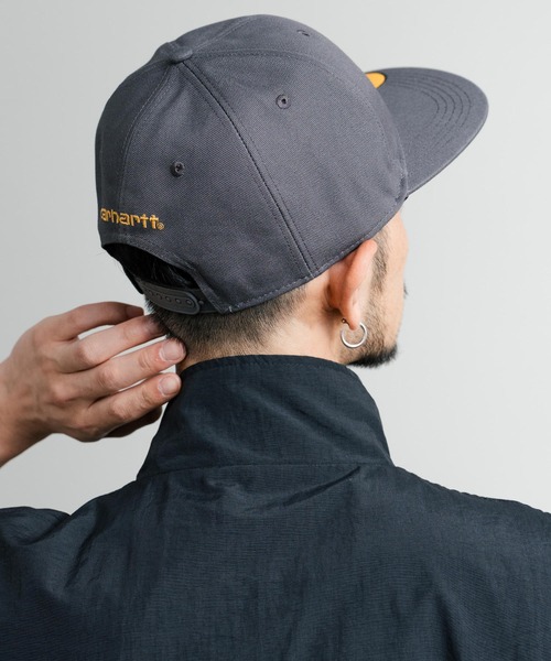 Carhartt（カーハート）の「Carhartt カーハート M FrmDck Flt Brm Cap ロゴワークキャップ（キャップ・メンズ・ブラック/ブラウン/チャコールグレー・FREE）」の14枚目の写真