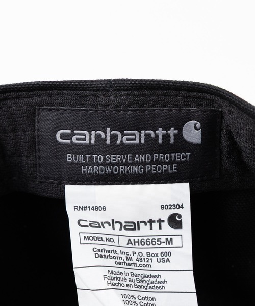 Carhartt（カーハート）の「Carhartt カーハート M FrmDck Flt Brm Cap ロゴワークキャップ（キャップ・メンズ・ブラック/ブラウン/チャコールグレー・FREE）」の6枚目の写真