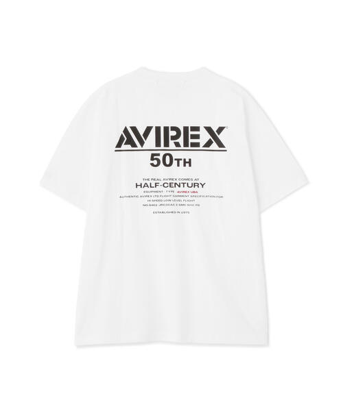 *AVIREX* 50周年記念 半袖ロゴＴシャツ HALF-CENTURY ANNIVERSARY T-SHIRT / 50周年 半袖Tシャツ