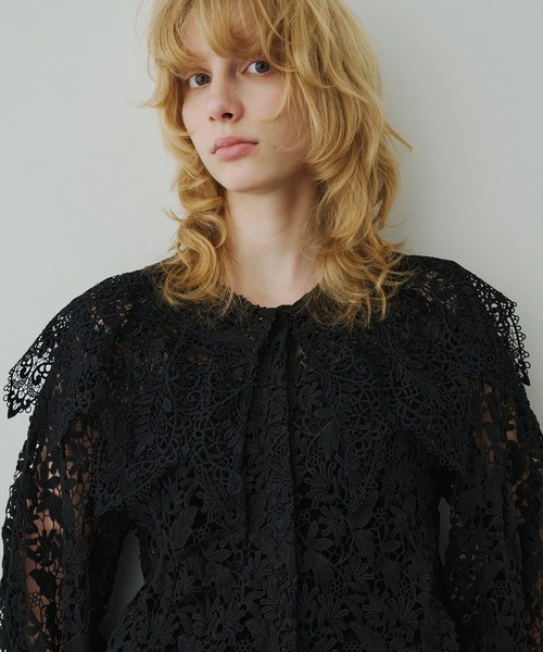 総レースBIGモチーフレース衿ブラウス（シャツ/ブラウス）｜LA BELLE
