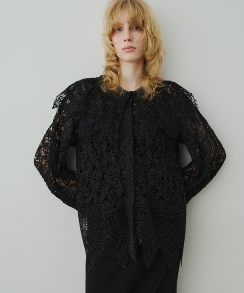 美品‼️CHANEL レース　ブラウス　直営店購入【定価648000円】黒　ロゴ 楽天市場】ブラウス レース（ブランドシャネル）（レディース