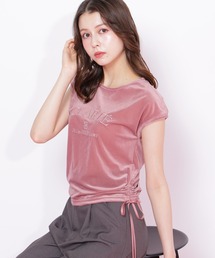 JILL by JILL STUART（ジルバイジルスチュアート）の「◇ベロアコンパクトTシャツ（Tシャツ/カットソー）」