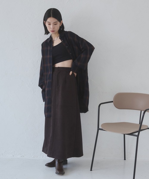 hunch（ハンチ）の「オンブレチェック オーバーシャツ（シャツ/ブラウス・レディース・ホワイト系その他/ブラウン系その他/ブルー系その他/ベージュ系その他/ホワイト系その他2/ブラック系その他・FREE）」の16枚目の写真