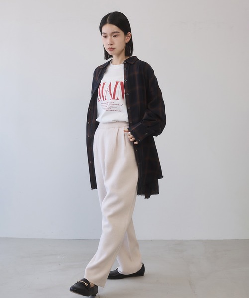 hunch（ハンチ）の「オンブレチェック オーバーシャツ（シャツ/ブラウス・レディース・ホワイト系その他/ブラウン系その他/ブルー系その他/ベージュ系その他/ホワイト系その他2/ブラック系その他・FREE）」の18枚目の写真