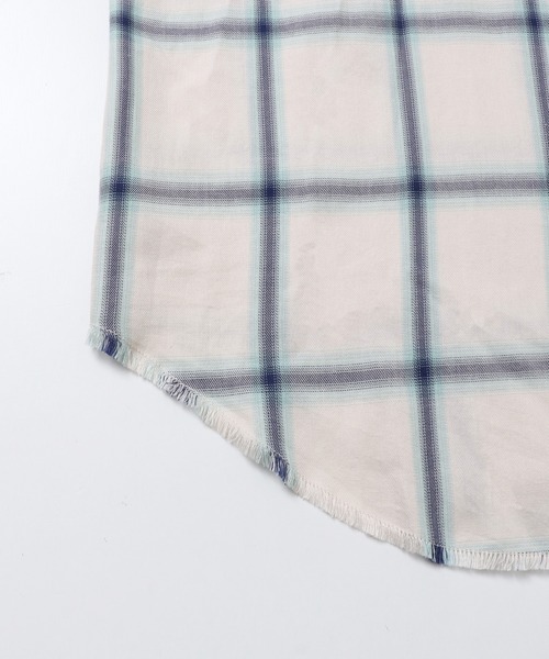 hunch（ハンチ）の「オンブレチェック オーバーシャツ（シャツ/ブラウス・レディース・ホワイト系その他/ブラウン系その他/ブルー系その他/ベージュ系その他/ホワイト系その他2/ブラック系その他・FREE）」の22枚目の写真