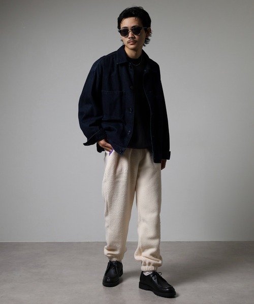 NERDY(ノルディ)の「フリースジョガーパンツ(スウェットパンツ・レディース・ホワイト/グリーン/パープル・M/L/S)」の9枚目の写真