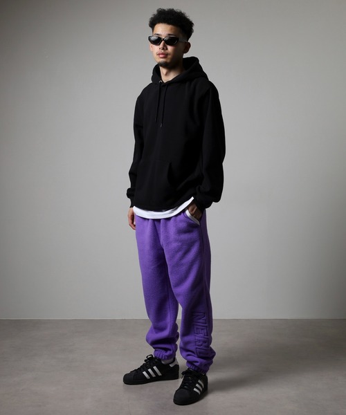 NERDY(ノルディ)の「フリースジョガーパンツ(スウェットパンツ・レディース・ホワイト/グリーン/パープル・M/L/S)」の20枚目の写真
