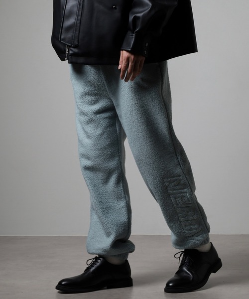 NERDY(ノルディ)の「フリースジョガーパンツ(スウェットパンツ・レディース・ホワイト/グリーン/パープル・M/L/S)」の11枚目の写真