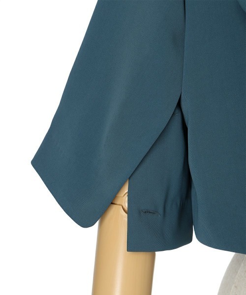 F i.n.t（フィント）の「【セットアップ対応】ハートラペルケープスリーブジャケット（セットアップ・レディース・ブルーグリーン/モカ・FREE）」の19枚目の写真