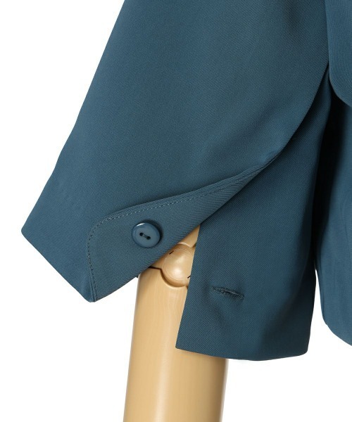 F i.n.t（フィント）の「【セットアップ対応】ハートラペルケープスリーブジャケット（セットアップ・レディース・ブルーグリーン/モカ・FREE）」の20枚目の写真