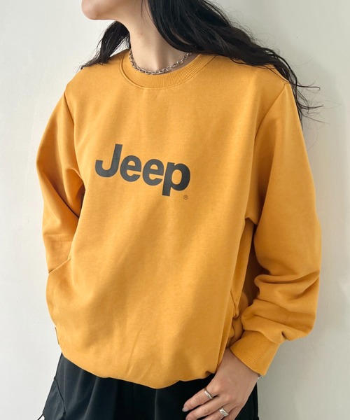 JEEP(ジープ)の「【日本未発売/WEB限定】JEEP(ジープ)/プリント プルオーバー スウェット/Printing Sweatshirt(スウェット・レディース・イエロー/ホワイト/ブラック/スカイブルー/グレー・S/M/L/XL)」の5枚目の写真
