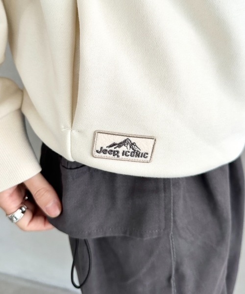 JEEP(ジープ)の「【日本未発売/WEB限定】JEEP(ジープ)/プリント プルオーバー スウェット/Printing Sweatshirt(スウェット・レディース・イエロー/ホワイト/ブラック/スカイブルー/グレー・S/M/L/XL)」の16枚目の写真
