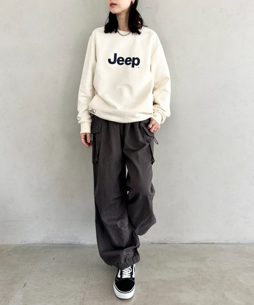 JEEP(ジープ)の「【日本未発売/WEB限定】JEEP(ジープ)/プリント プルオーバー スウェット/Printing Sweatshirt(スウェット・レディース・イエロー/ホワイト/ブラック/スカイブルー/グレー・S/M/L/XL)」の17枚目の写真