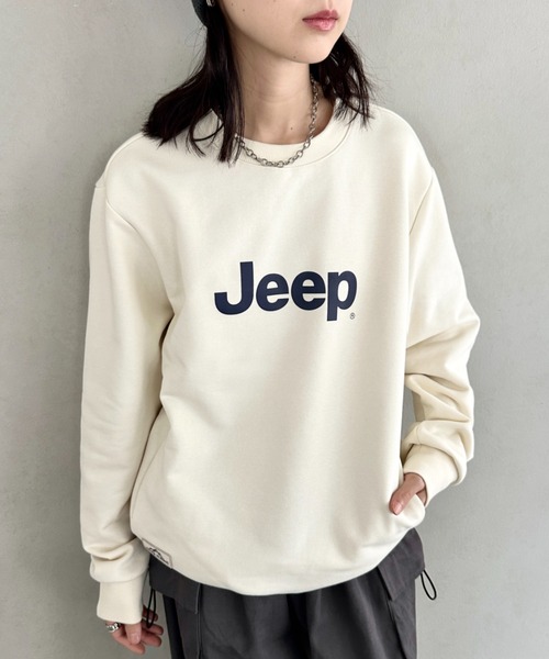 JEEP(ジープ)の「【日本未発売/WEB限定】JEEP(ジープ)/プリント プルオーバー スウェット/Printing Sweatshirt(スウェット・レディース・イエロー/ホワイト/ブラック/スカイブルー/グレー・S/M/L/XL)」の11枚目の写真