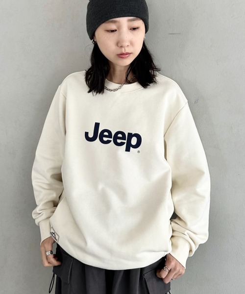 JEEP(ジープ)の「【日本未発売/WEB限定】JEEP(ジープ)/プリント プルオーバー スウェット/Printing Sweatshirt(スウェット・レディース・イエロー/ホワイト/ブラック/スカイブルー/グレー・S/M/L/XL)」の13枚目の写真