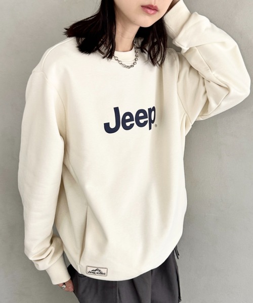 JEEP(ジープ)の「【日本未発売/WEB限定】JEEP(ジープ)/プリント プルオーバー スウェット/Printing Sweatshirt(スウェット・レディース・イエロー/ホワイト/ブラック/スカイブルー/グレー・S/M/L/XL)」の12枚目の写真