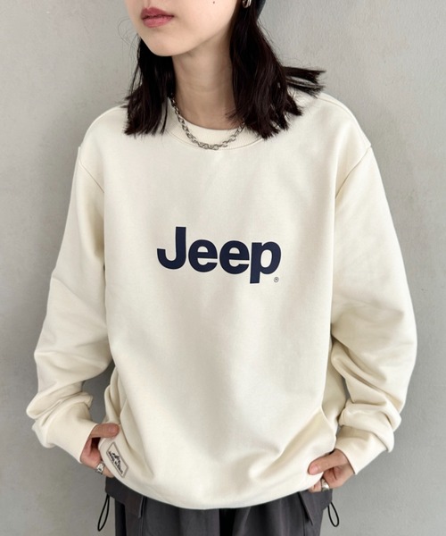 JEEP(ジープ)の「【日本未発売/WEB限定】JEEP(ジープ)/プリント プルオーバー スウェット/Printing Sweatshirt(スウェット・レディース・イエロー/ホワイト/ブラック/スカイブルー/グレー・S/M/L/XL)」の8枚目の写真