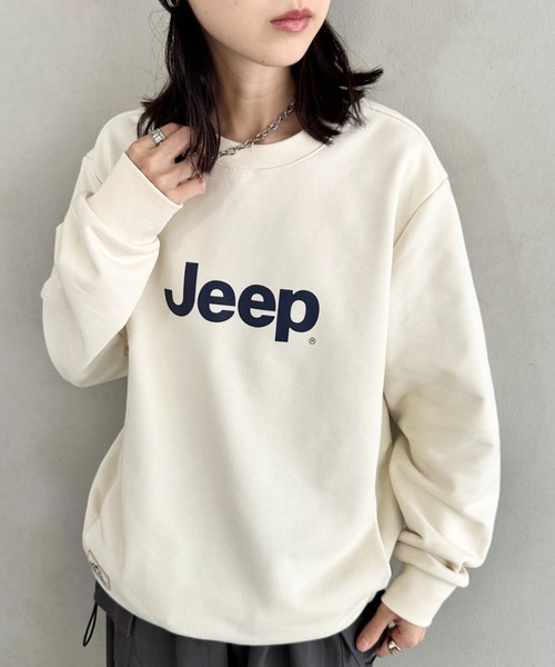 JEEP(ジープ)の「【日本未発売/WEB限定】JEEP(ジープ)/プリント プルオーバー スウェット/Printing Sweatshirt(スウェット・レディース・イエロー/ホワイト/ブラック/スカイブルー/グレー・S/M/L/XL)」の7枚目の写真