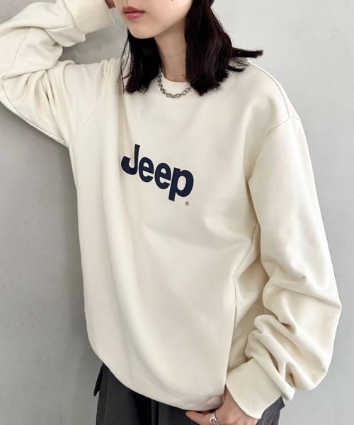 JEEP(ジープ)の「【日本未発売/WEB限定】JEEP(ジープ)/プリント プルオーバー スウェット/Printing Sweatshirt(スウェット・レディース・イエロー/ホワイト/ブラック/スカイブルー/グレー・S/M/L/XL)」の10枚目の写真