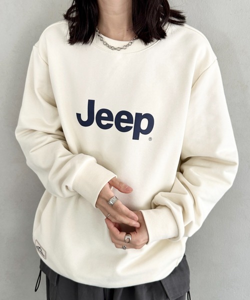 JEEP(ジープ)の「【日本未発売/WEB限定】JEEP(ジープ)/プリント プルオーバー スウェット/Printing Sweatshirt(スウェット・レディース・イエロー/ホワイト/ブラック/スカイブルー/グレー・S/M/L/XL)」の6枚目の写真