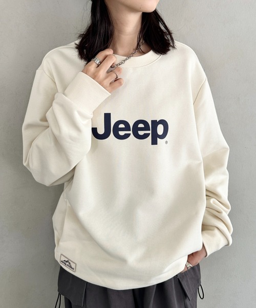 JEEP(ジープ)の「【日本未発売/WEB限定】JEEP(ジープ)/プリント プルオーバー スウェット/Printing Sweatshirt(スウェット・レディース・イエロー/ホワイト/ブラック/スカイブルー/グレー・S/M/L/XL)」の9枚目の写真