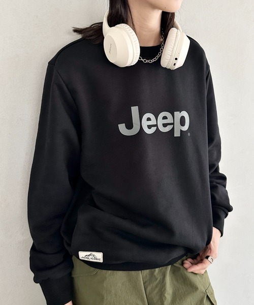 JEEP(ジープ)の「【日本未発売/WEB限定】JEEP(ジープ)/プリント プルオーバー スウェット/Printing Sweatshirt(スウェット・レディース・イエロー/ホワイト/ブラック/スカイブルー/グレー・S/M/L/XL)」の18枚目の写真