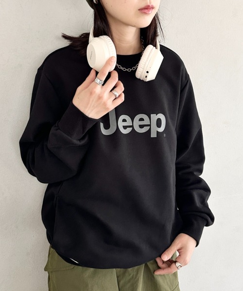 JEEP(ジープ)の「【日本未発売/WEB限定】JEEP(ジープ)/プリント プルオーバー スウェット/Printing Sweatshirt(スウェット・レディース・イエロー/ホワイト/ブラック/スカイブルー/グレー・S/M/L/XL)」の19枚目の写真