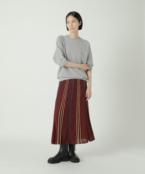 ZUCCa（ズッカ）の「ニットプリーツ / ニットスカート / S（スカート・レディース・ボルドー/ブラック/オレンジ・M size）」の11枚目の写真