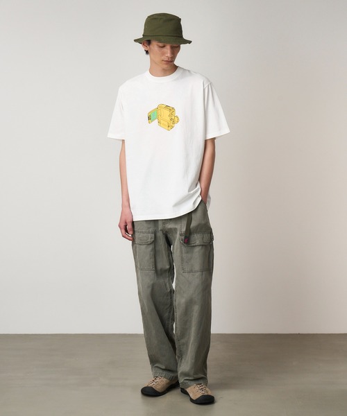 Gramicci（グラミチ）の「CAMCORDER TEE｜カムコーダーTシャツ（Tシャツ/カットソー・メンズ・オレンジ/ブラック系その他/ヘザーグレー/ホワイト・L/M/XL/S/XXL）」の10枚目の写真